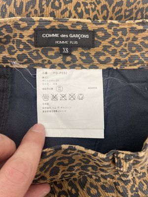 Comme des Garcons Homme Plus 2009 leopard corduroy pants Comme des Garcons Homme Plus 2009 leopard corduroy pants